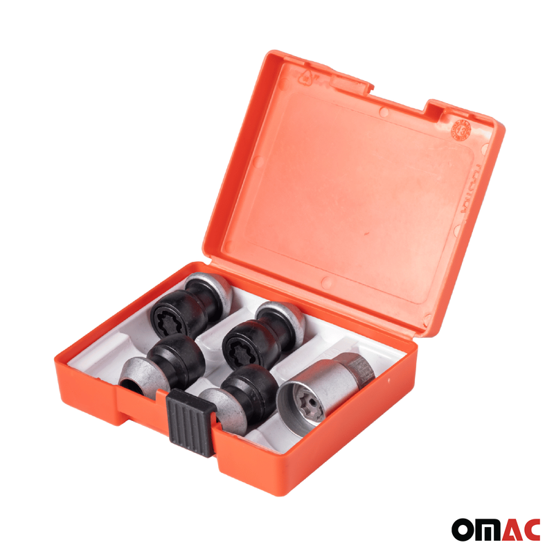 Radschloss Radschrauben Satz für Ford Edge ab 2016 Felgenschloss Schwarz M14X1.5