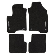 Velours Fußmatten für Fiat Panda III 2012-2026 außer Hybrid Schwarz 4 teile