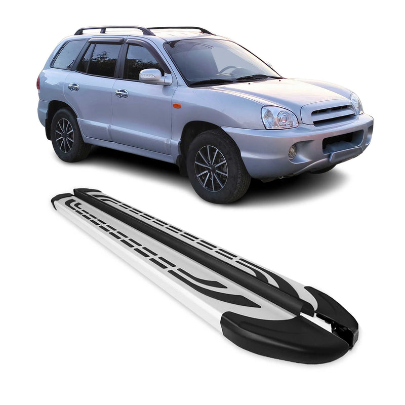 Trittbretter Seitenschweller Seitenbretter für Hyundai Santa Fe 2006-2012 Alu