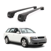 Dachträger Grundträger für Audi A6 C5 Allroad 1999-2005 Aluminium Schwarz 2tlg