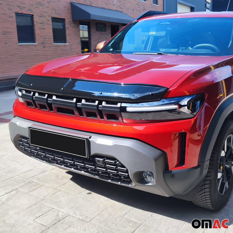 Motorhaube Deflektor Insekten für Dacia Duster mk3 2024-2025 ABS Schwarz