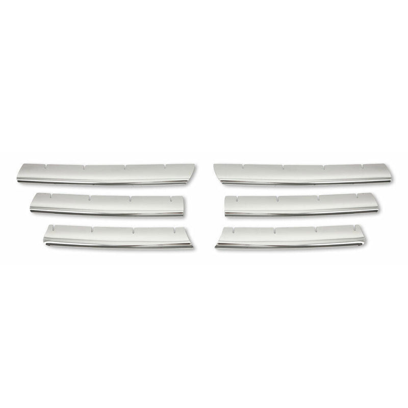 Kühlergrill Leisten Grillleisten für VW Caddy Life 2007-2010 Edelstahl Silber 6x