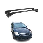 Dachträger für Toyota Avensis Verso 2001-2003 Gepäckträger Aluminium Schwarz 2x