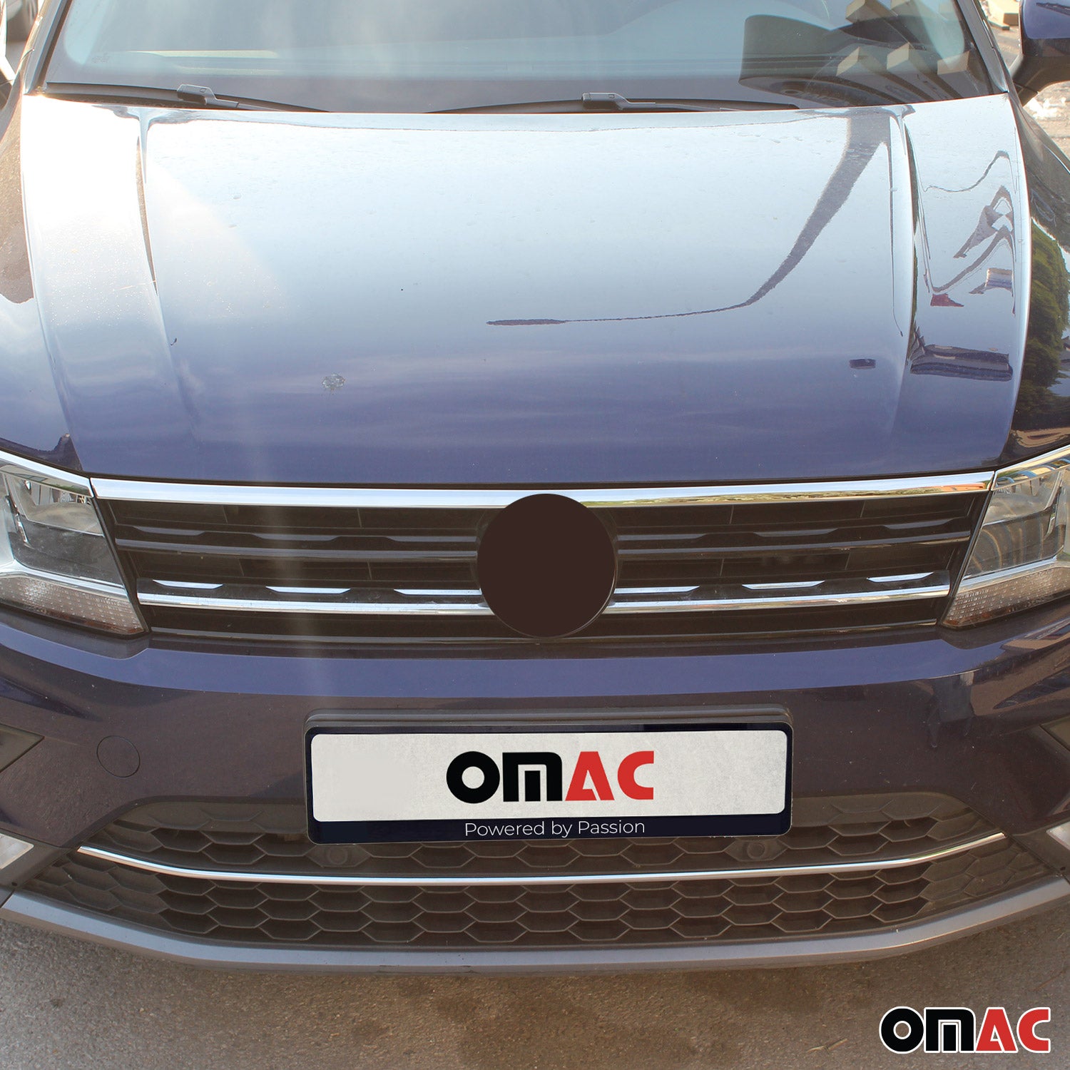 Kühlergrill Leisten Grillleisten für VW Tiguan 2016-2020 Edelstahl Chrom 2tlg