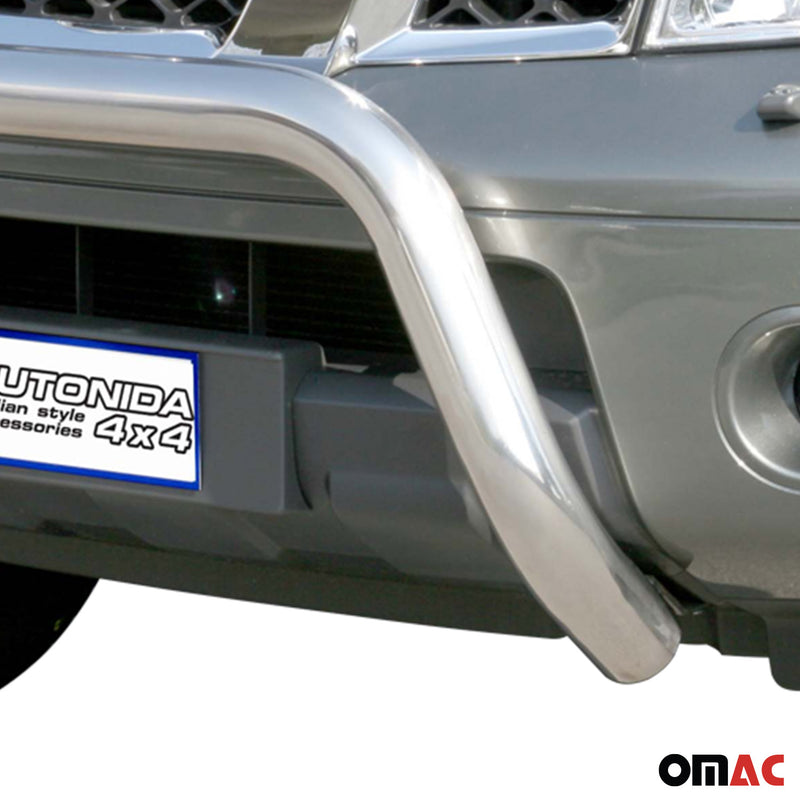 Frontbügel Frontschutzbügel für Nissan Pathfinder 2005-2011 ø76mm Stahl Silber