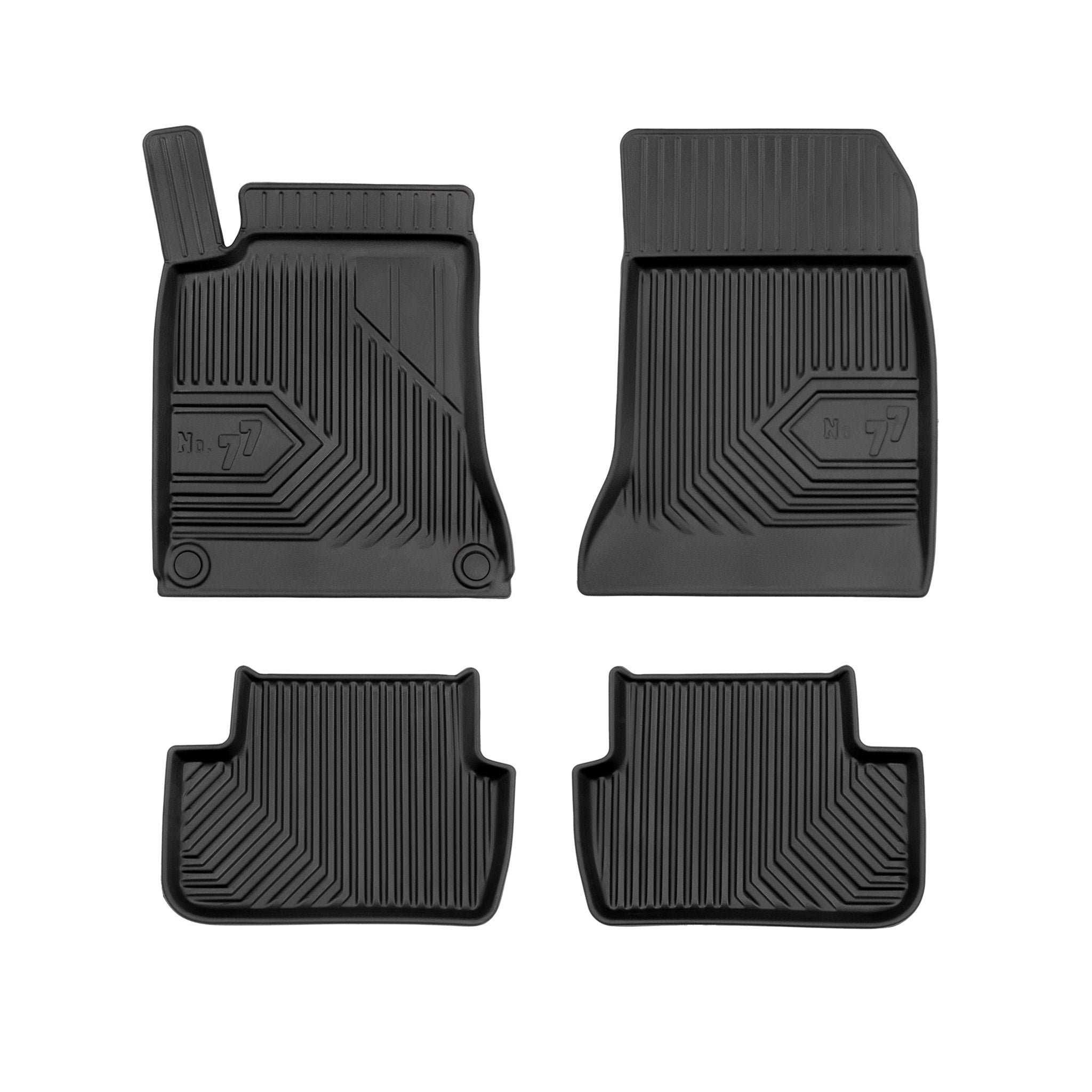 Fußmatten Gummimatten für Mercedes-Benz B-Klasse W246 2011-2018 Schwarz 4 tlg