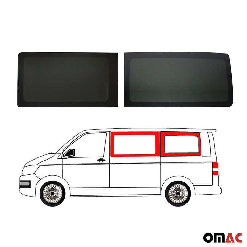 Seitenfenster Autoglas für VW T5 T6 2003-2024 Links Rechts 4x SET L1 L2 Mittel