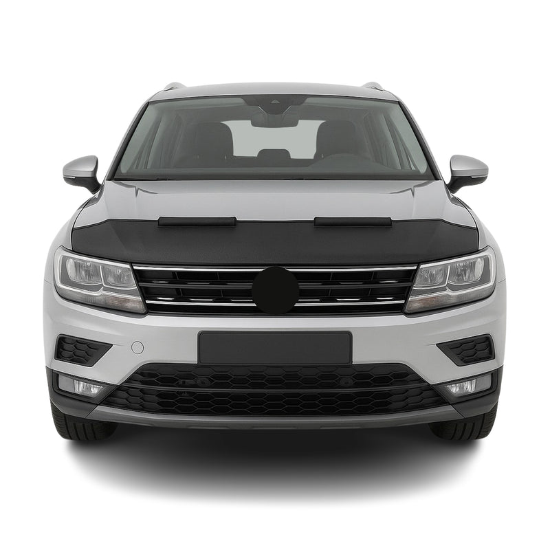 Haubenbra Steinschlagschutz Bonnet Bra für VW Tiguan 2016-2024 Schwarz Halb