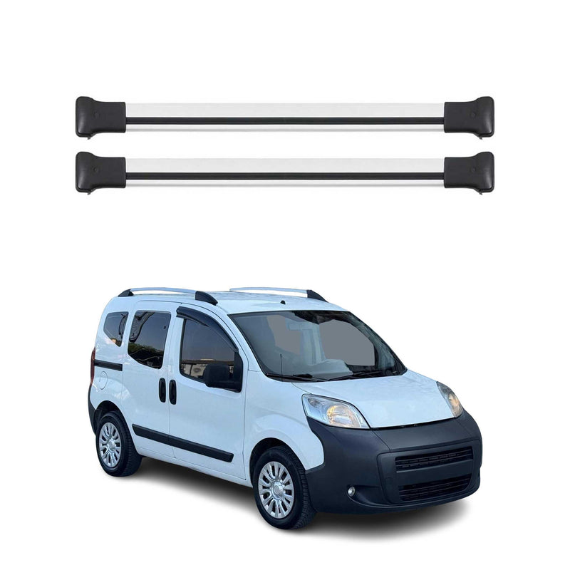 Dachträger Gepäckträger für Peugeot Bipper 2008-2024 Relingträger Alu Silber 2x
