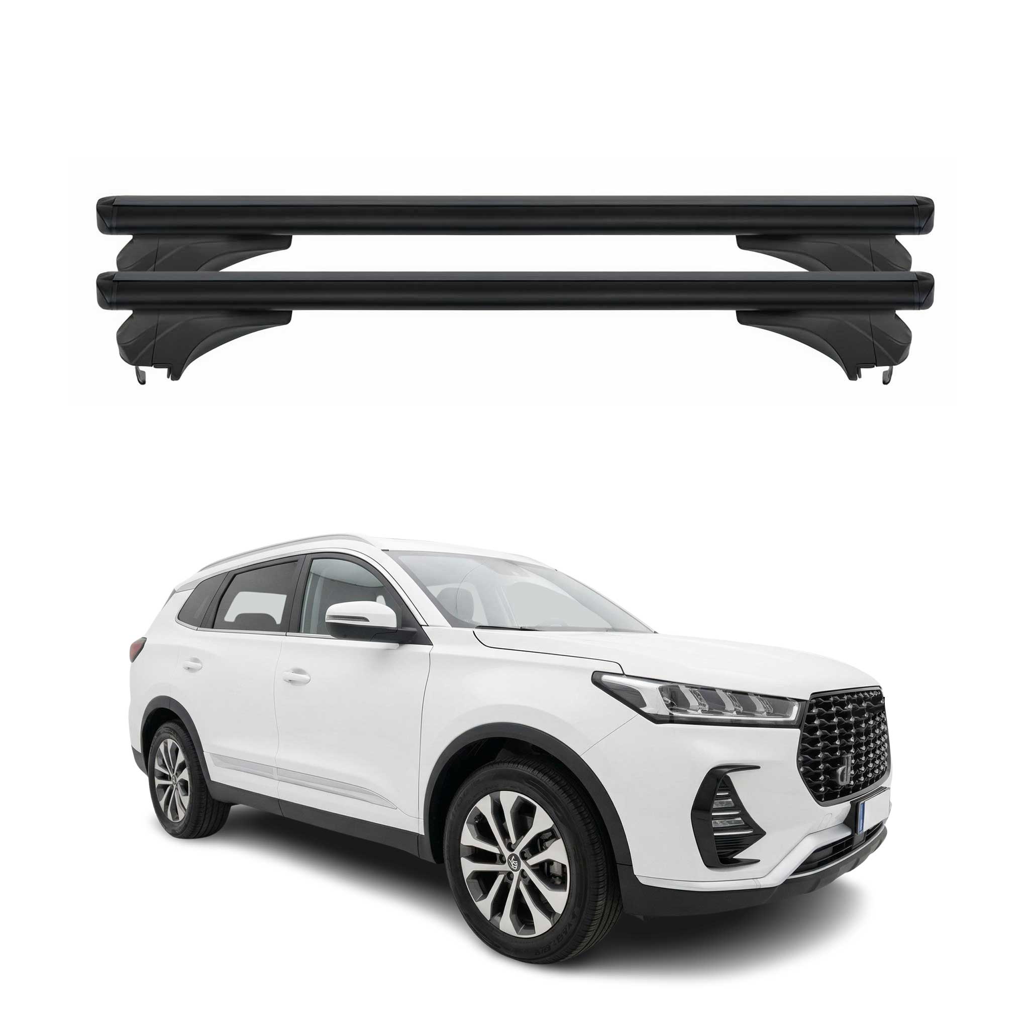 Menabo Dachträger für DR 7.0 2023-2026 Abschließbar Aluminium Schwarz 2 tlg