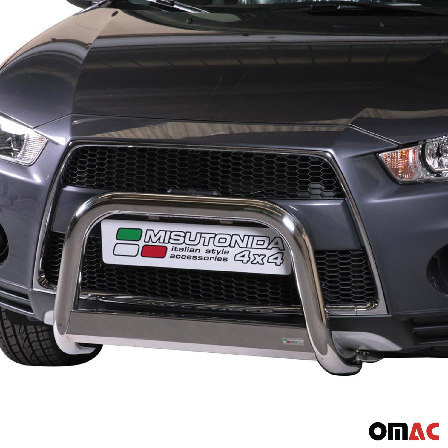Frontbügel Frontschutzbügel für Mitsubishi Outlander 2010-2012 ø63 Stahl Silber