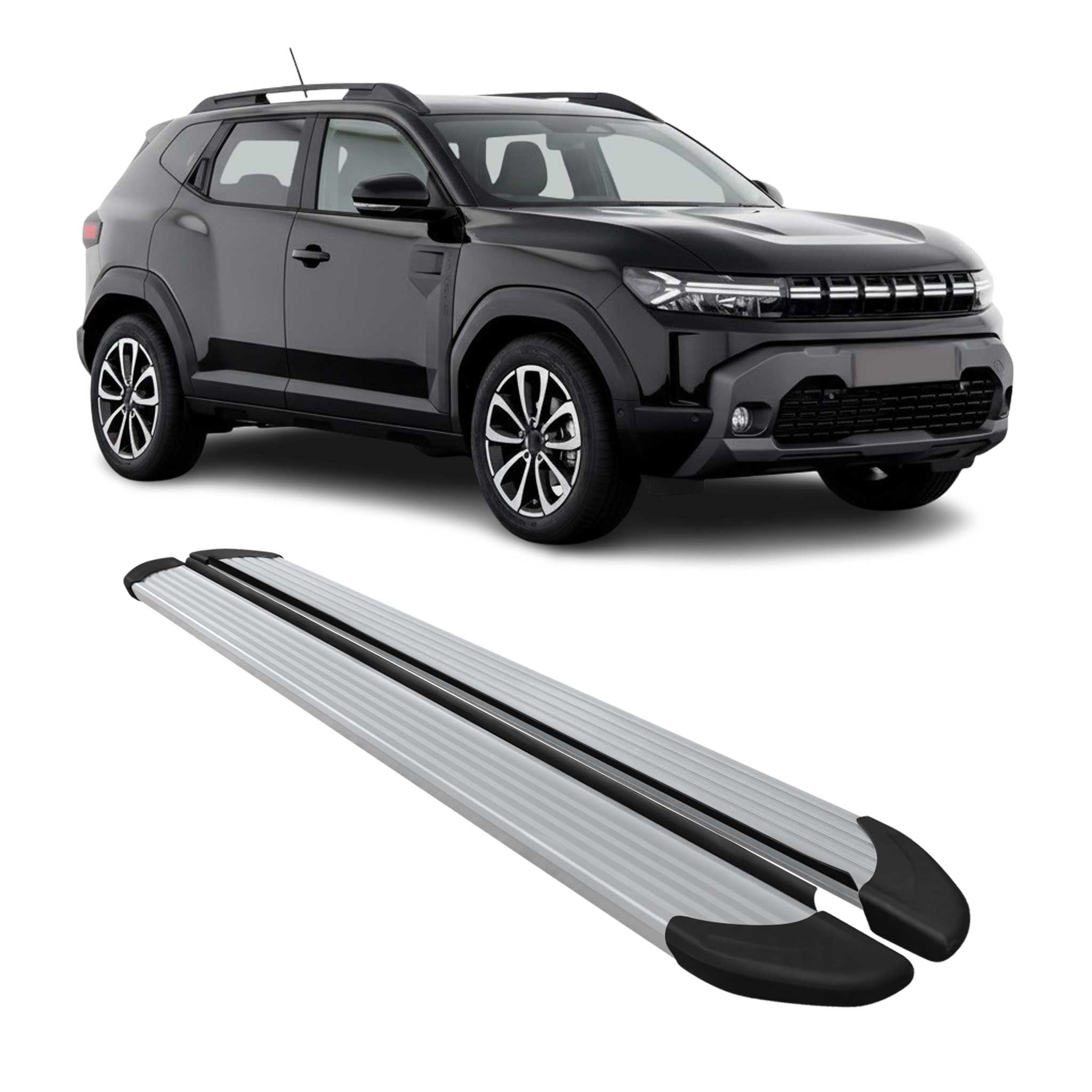 Trittbretter Seitenschweller für Renault Duster / Dacia Duster 2024-2026 Schwarz