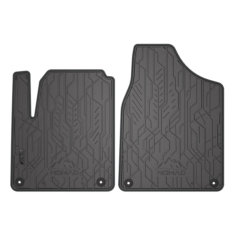 Fußmatten Gummimatten für Seat Alhambra / VW Sharan 1995-2010 Schwarz Grau 2 tlg
