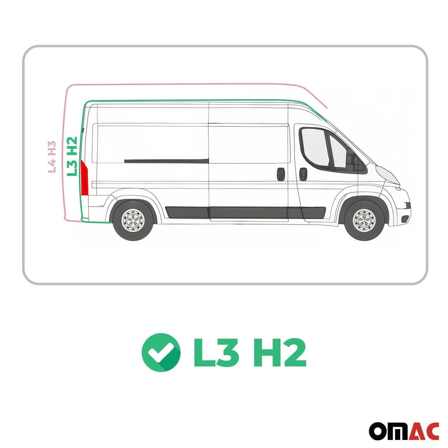 Dachreling Relingträger für Peugeot Boxer II 2006-2024 L3 H2 Alu Schwarz 2 tlg