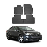 OMAC Gummi Fußmatten für Toyota Avensis 2009-2018 Automatten Gummi Schwarz 4tlg