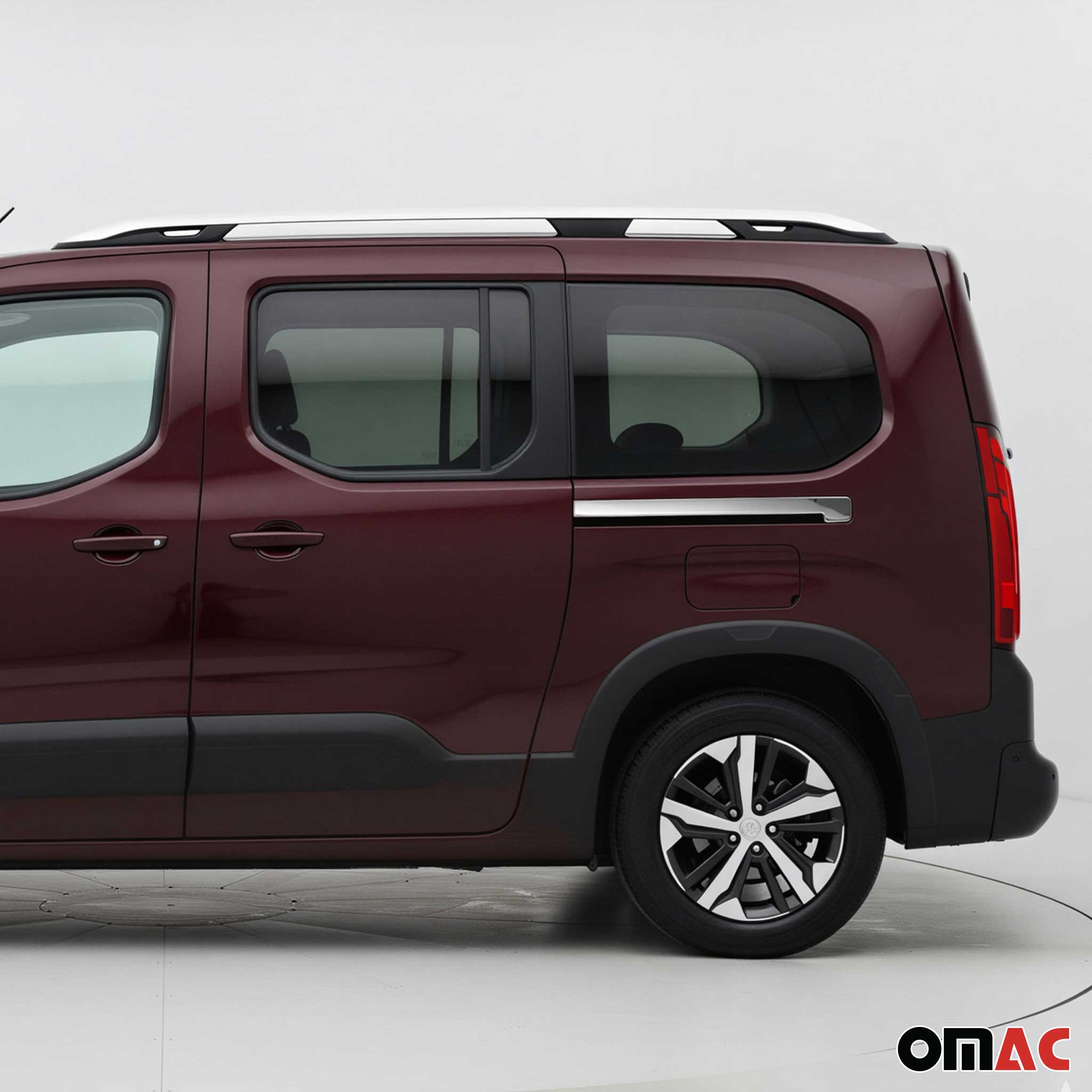 Seitentürleiste Türleisten Türschutzleiste für Peugeot Rifter 2019-2021 Chrom 2x