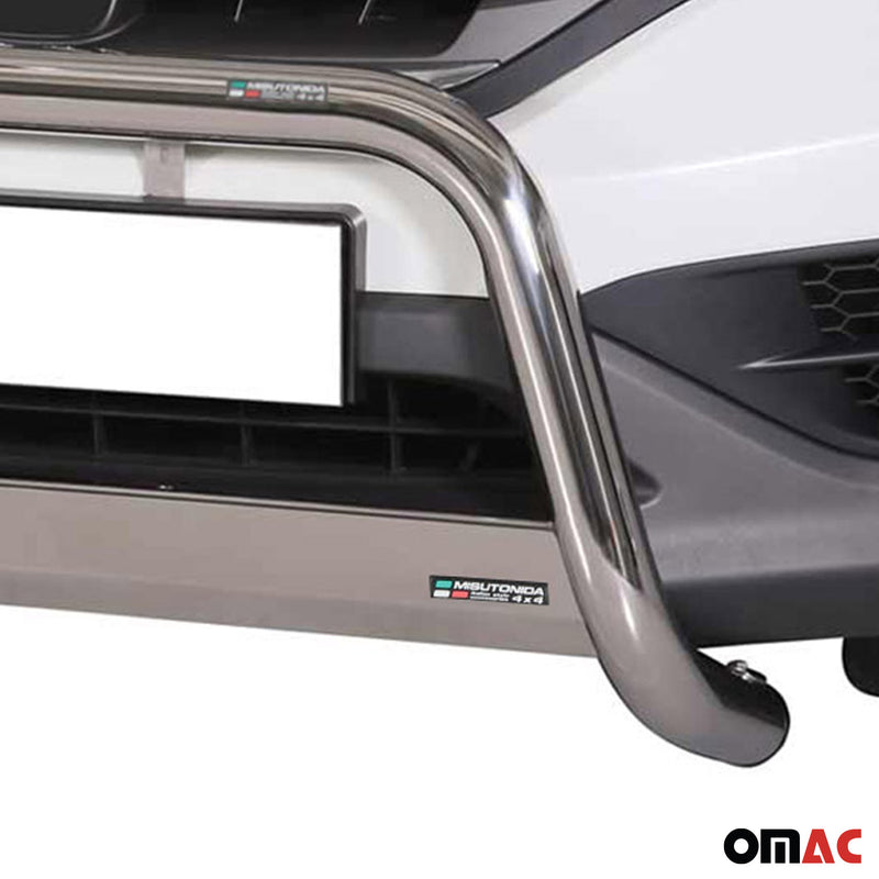 Frontbügel Frontschutzbügel für Honda CR-V 2012-2015 ø63mm Stahl Silber Schutz