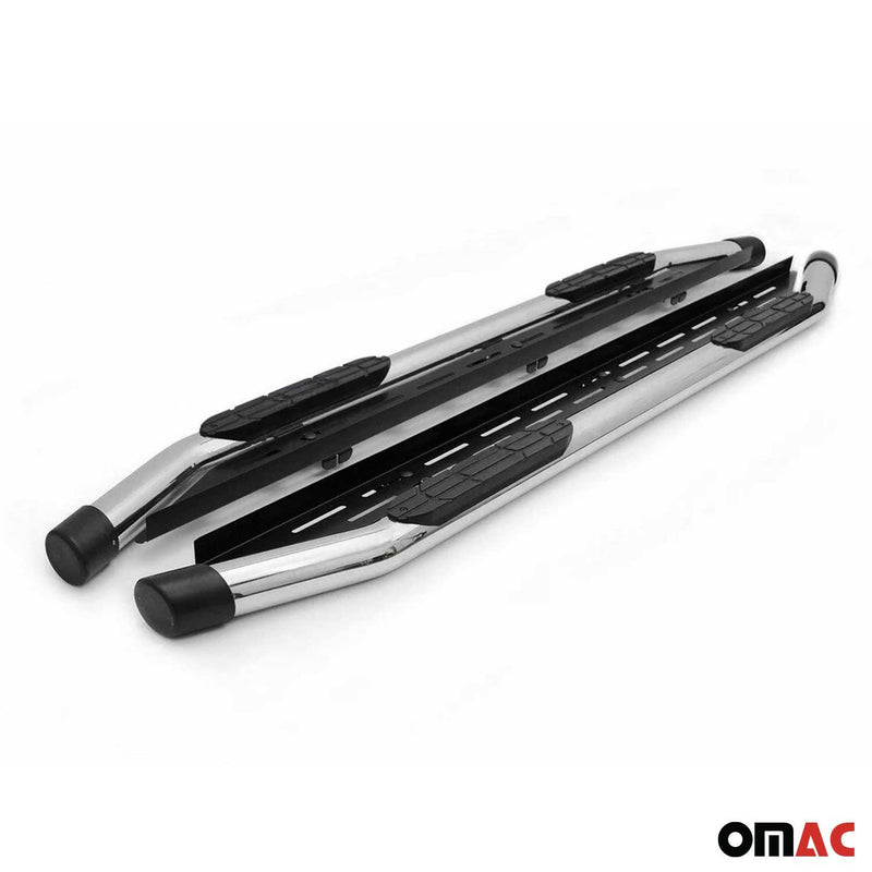 Edelstahl Trittbretter Schwellerrohre für Toyota Hilux DoubleCab 2006-15 Silber