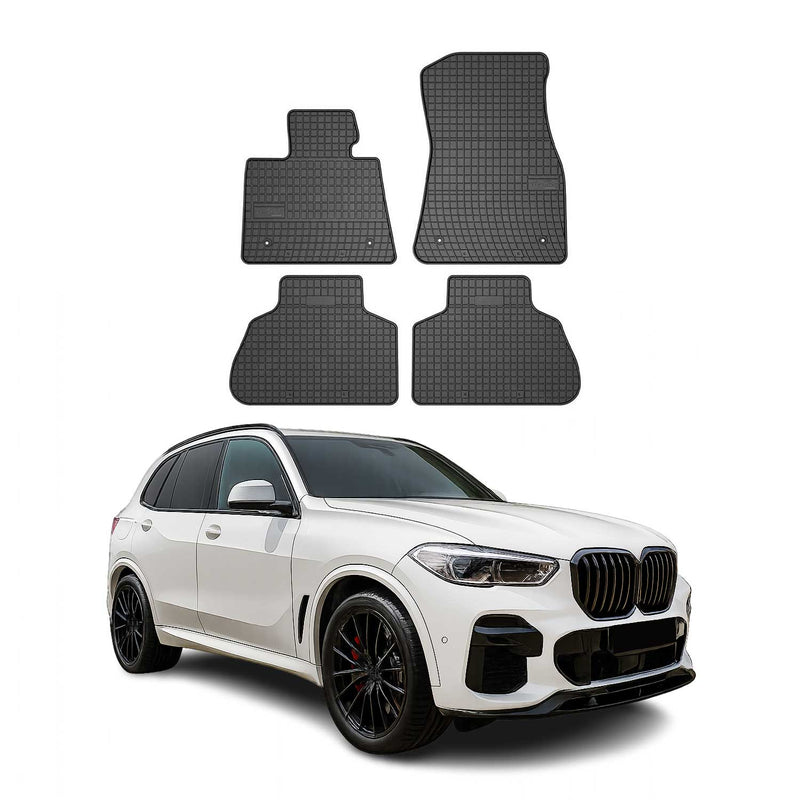 OMAC Gummi Fußmatten für BMW X5 G05 2018-2025 Automatten Gummi Schwarz 4tlg