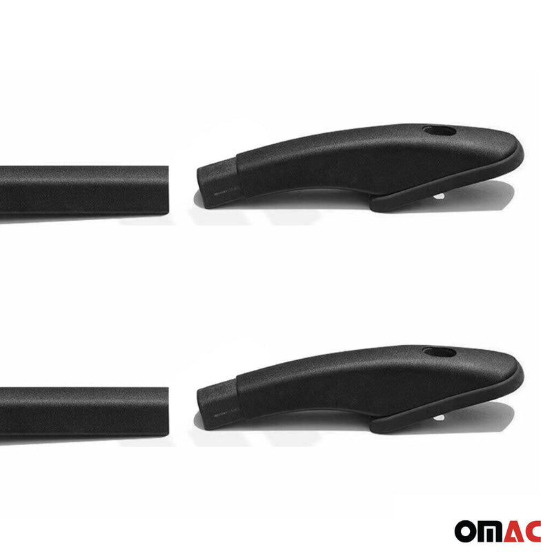 Dachreling Relingträger Aluminium für Nissan Qashqai J10 2006-2014 Alu Schwarz