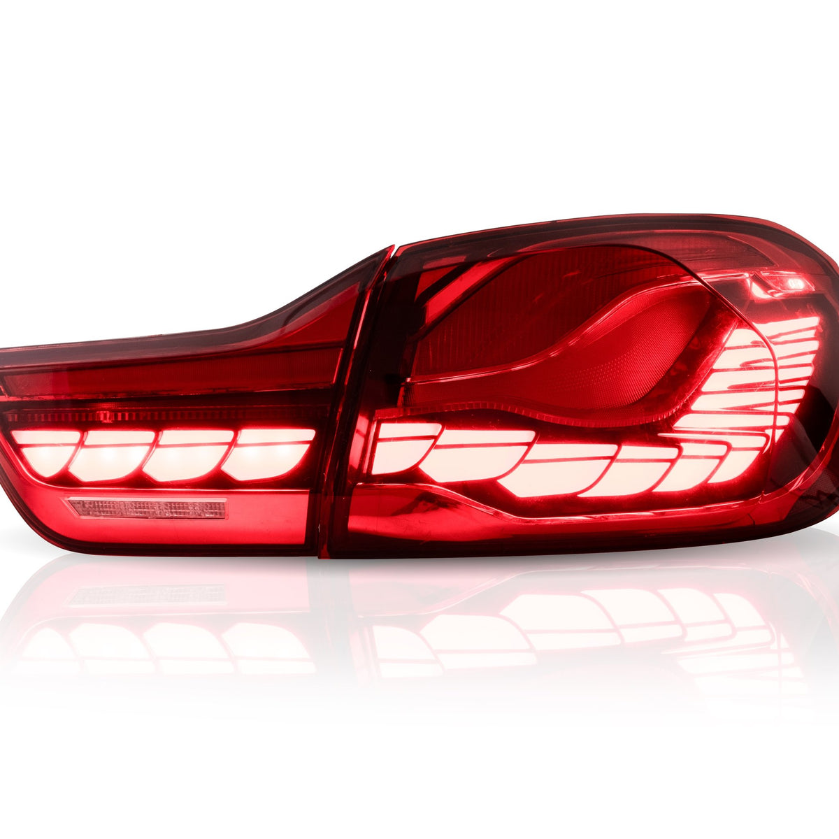 JOM OLED/LED Rückleuchten für BMW F32 Coupe/F33 Cabrio/F36 Gran Coupe 2013-2021 Rot