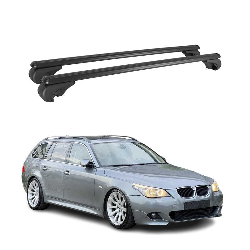 Dachträger für BMW 5er E61 Touring 2004-10 / M5 E61 Touring 2007-10 Schwarz