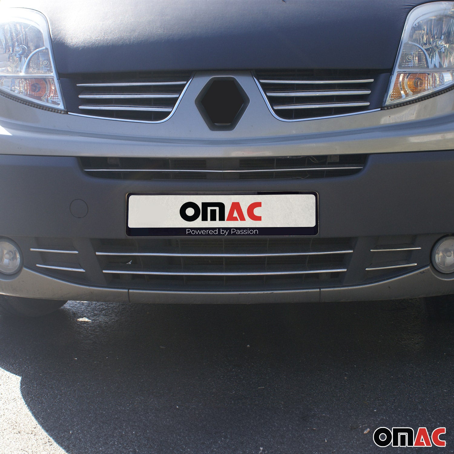 Kühlergrill Leisten Grillleisten für Nissan NV400 2010-2021 Edelstahl Chrom