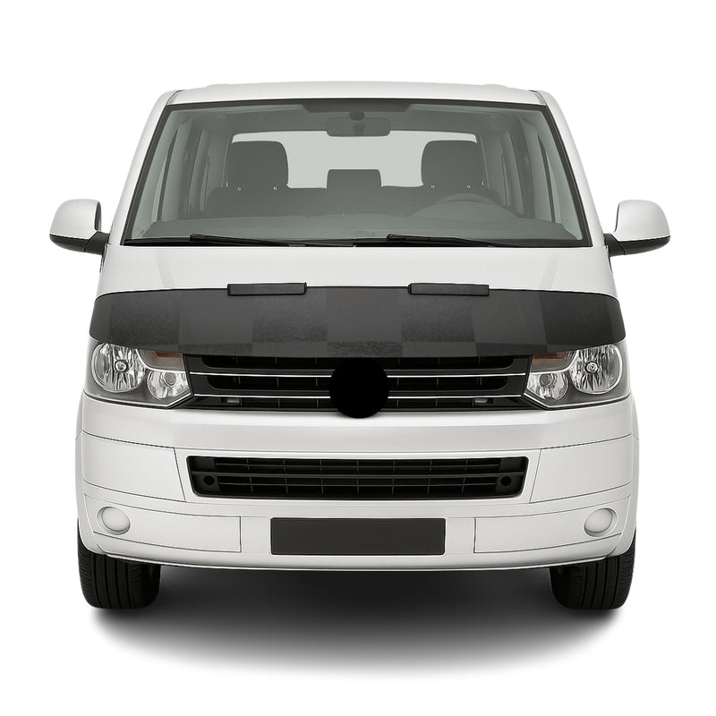 Haubenbra Steinschlagschutz für VW Transporter T5 2010-2015 Kariert Halb