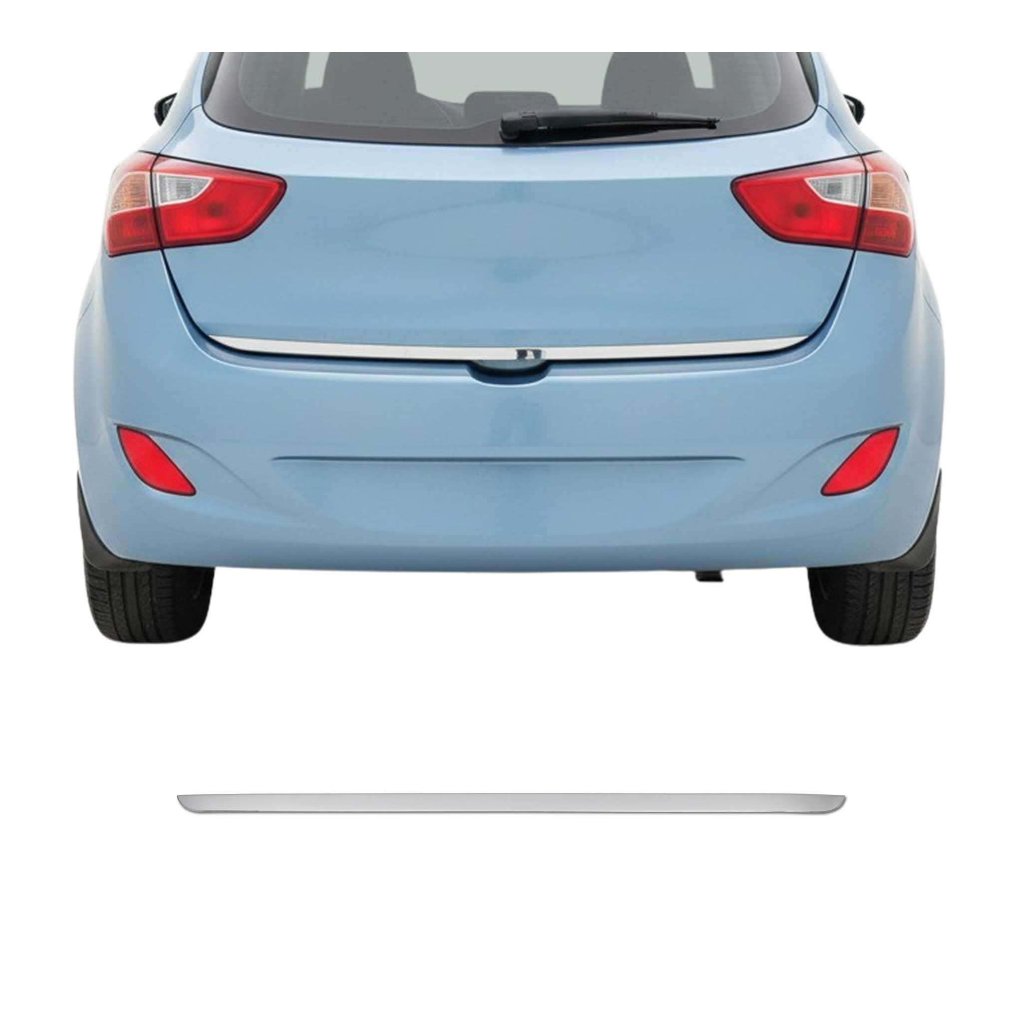 Kofferraumleiste Heckleiste für Hyundai i30 Schrägheck 2011-2015 Edelstahl