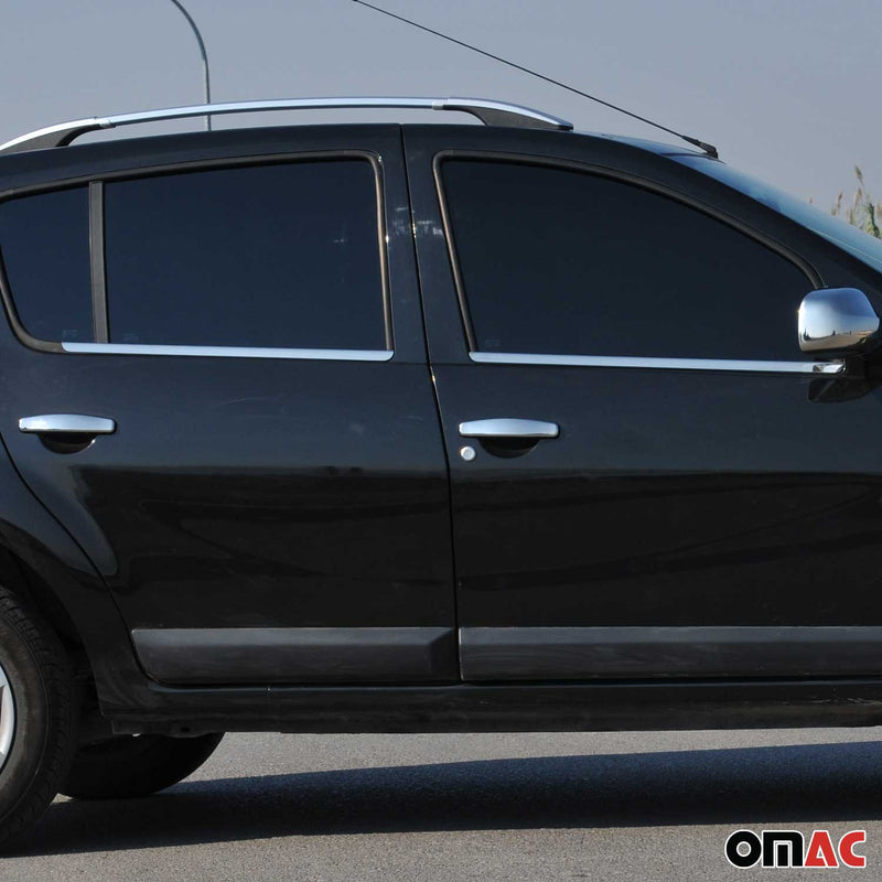Fensterleisten Zierleisten für Dacia Sandero 2008-2012 Edelstahl Chrom 4tlg