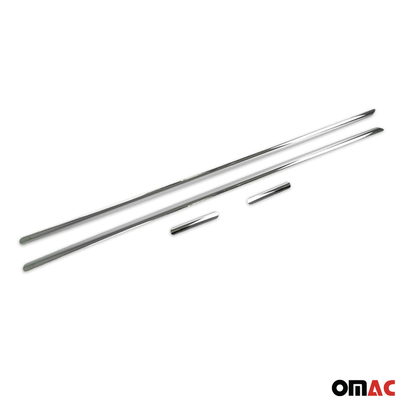 Seitentürleiste Türschutzleiste für Smart 450 1998-2007 Fortwo Chrom Stahl 4x