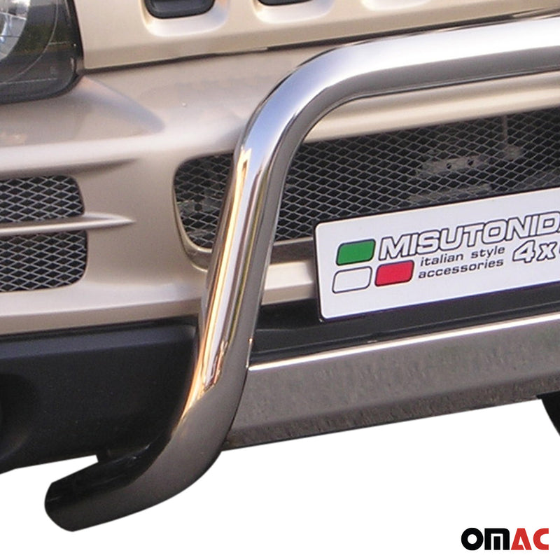 Frontbügel Frontschutzbügel für Suzuki Jimny 2006-2012 ø63mm Stahl Silber Schutz