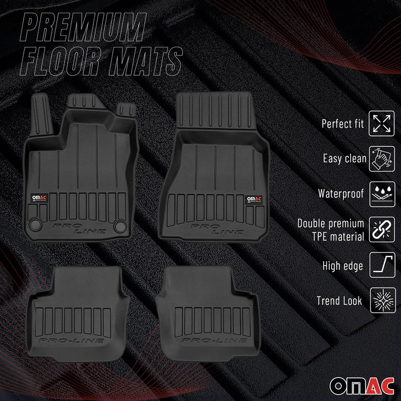 OMAC Gummi Fußmatten für Renault Twingo 2014-2025 Premium TPE Automatten 4tlg