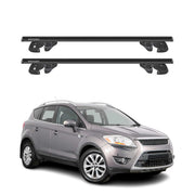 Dachträger Grundtäger für Ford Kuga I 2008-2012 Aluminium 90kg TÜV Schwarz 2tlg
