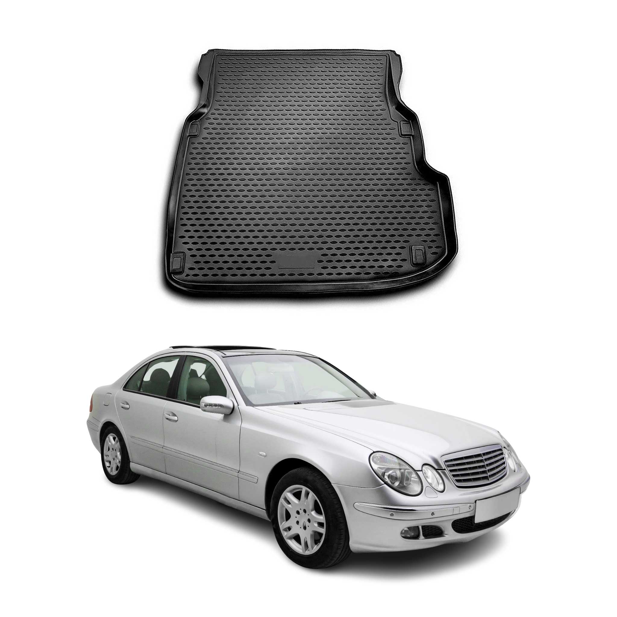 Kofferraummatte Kofferraumwanne für Mercedes E Klasse W211 2002-2009 Gummi TPE
