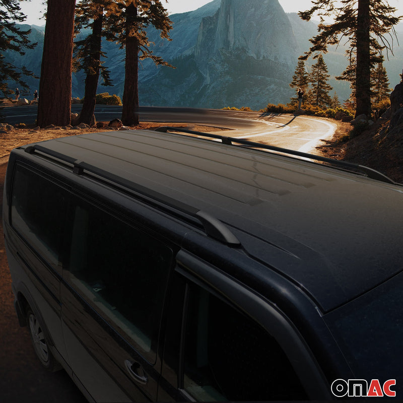 Dachreling Dachgepäckträger für Opel Combo D 2012-2019 L2 Langer Alu Schwarz
