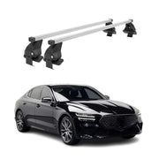 Menabo Dachträger Grundtäger für Genesis G70 2018-2026 50kg Stahl Silber 2 tlg