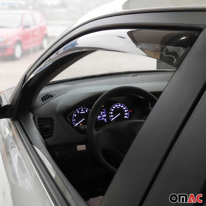 Windabweiser Regenabweiser für Hyundai i20 2015-2025 Dunkel Acryl 2tlg