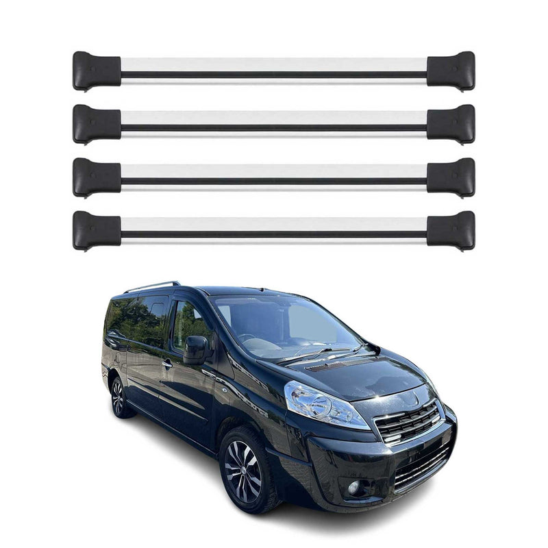 Dachträger Gepäckträger für Peugeot Expert 2006-2017 Relingträger Alu Silber 4x