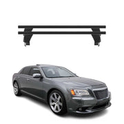 Menabo Dachträger Grundtäger für Lancia Thema 2011-2014 50kg Alu Schwarz 2 tlg