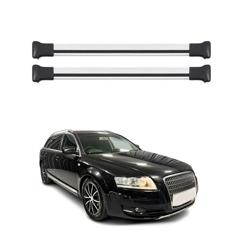 Dachträger Grundtäger für Audi A6 C6 Allroad 2006-2011 75kg Alu Silber 2 tlg