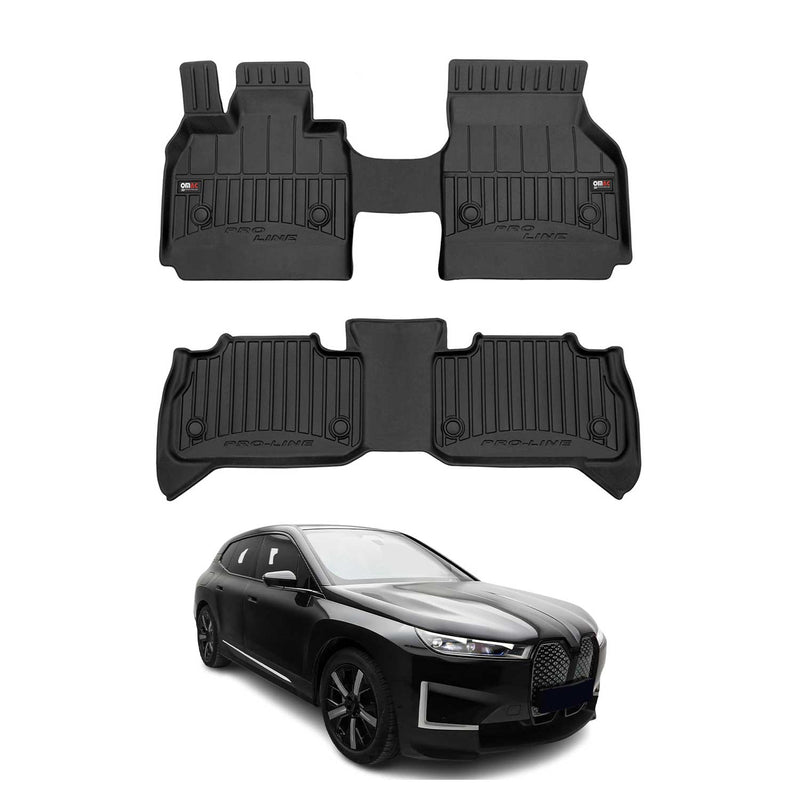 Fußmatten Gummimatten für BMW IX I20 2021-2025 OMAC Premium 3D Schwarz TPE 2 tlg