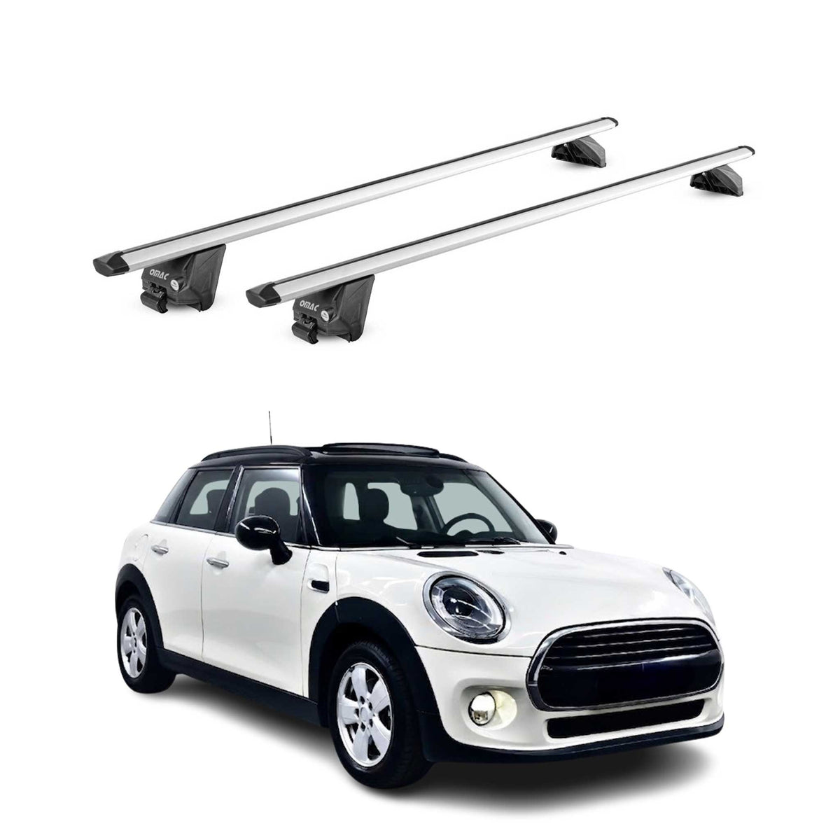 Dachträger für Mini Cooper F55 F56 2014-2023 100kg Aluminium Silber 2x ABE