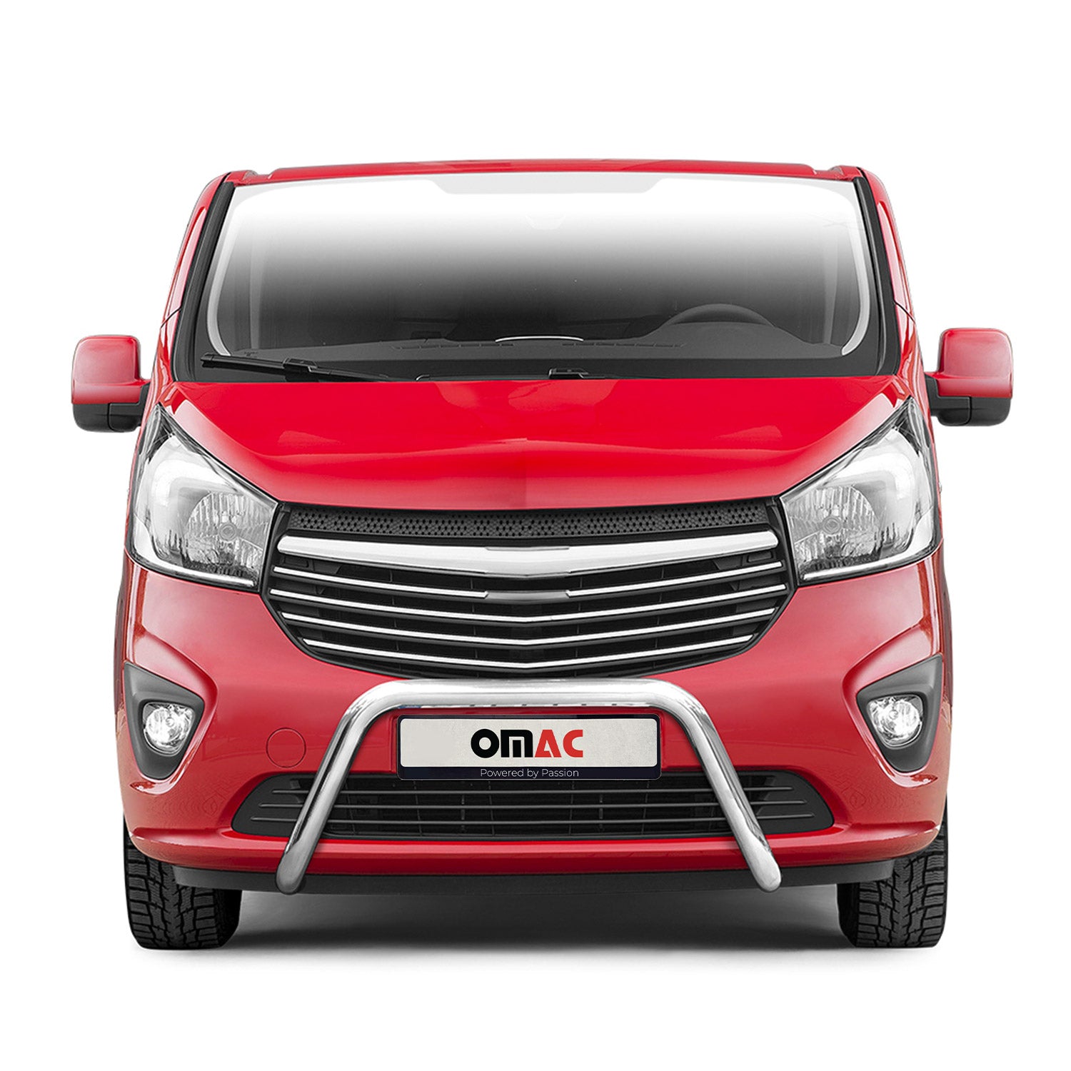 Frontbügel Frontschutzbügel für Opel Vivaro B 2014-2019 mit ABE Stahl Silber