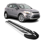 Trittbretter Seitenschweller Seitenbretter für Ford Kuga I 2008-2012 Alu Grau