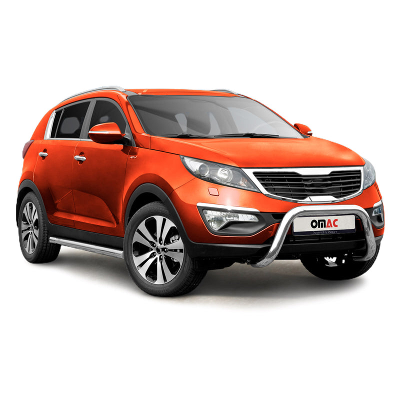 Frontbügel Frontschutzbügel für Kia Sportage 2010-2015 mit ABE Silber Rammschutz