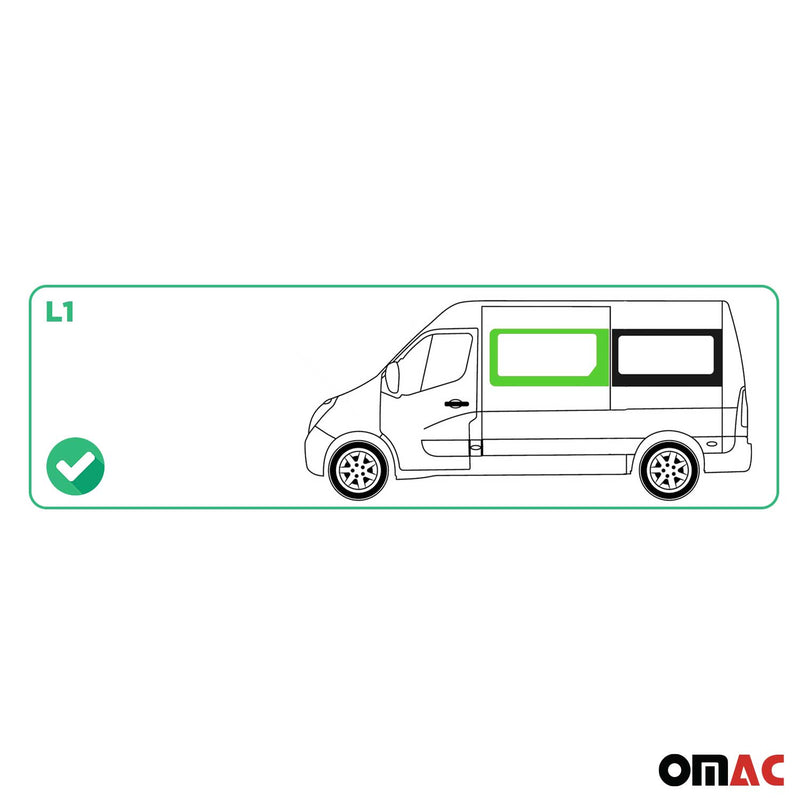 Seitenfenster Sicherheitsglas für Opel Movano 2010–2021 Vorne Links L1