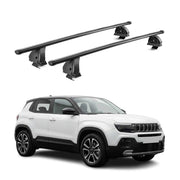 Stahl Dachträger für Jeep Avenger 2023-2026 TÜV Abschließbar 75 kg 2tlg Schwarz