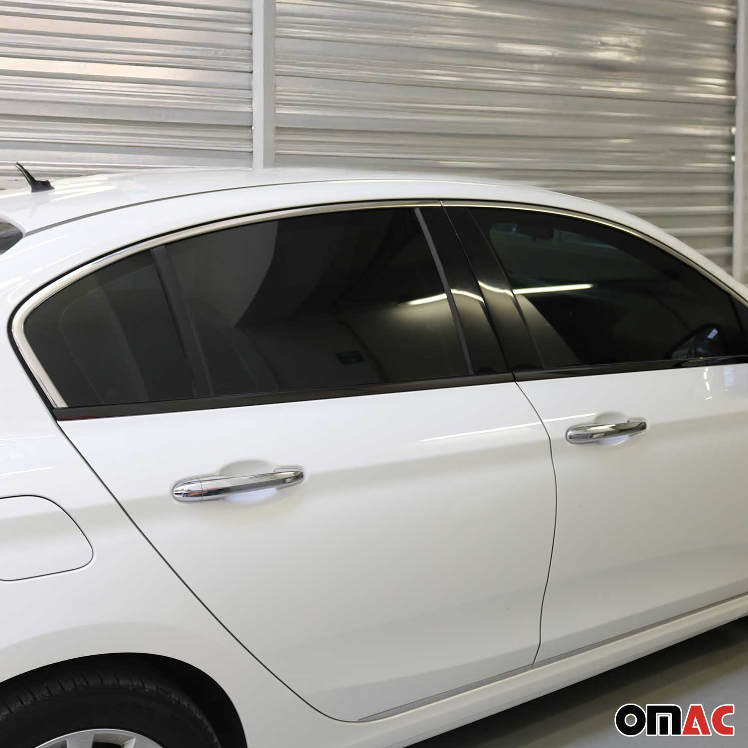 Fensterleisten Zierleisten für Fiat Tipo 2015-2026 Limo Schrägheck Chrom 4tlg