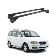 Dachträger Grundträger für Hyundai Trajet 1999-2008 TÜV Aluminium Schwarz 2tlg